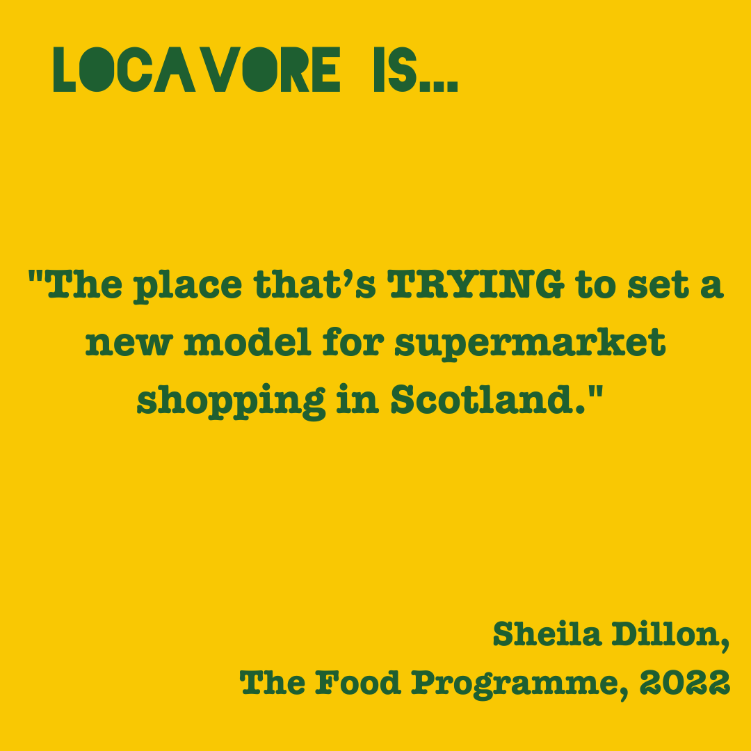 LocavoreCIC's tweet photo. We're crowdfunding to secure our future so that we can keep trying to build a new model of supermarket: https://t.co/mAgJ6H4Ssl
Quote from @SheilaDillon on @BBCFoodProg earlier in the year. #socent #SaveLocavore https://t.co/bFFzgl2mPW