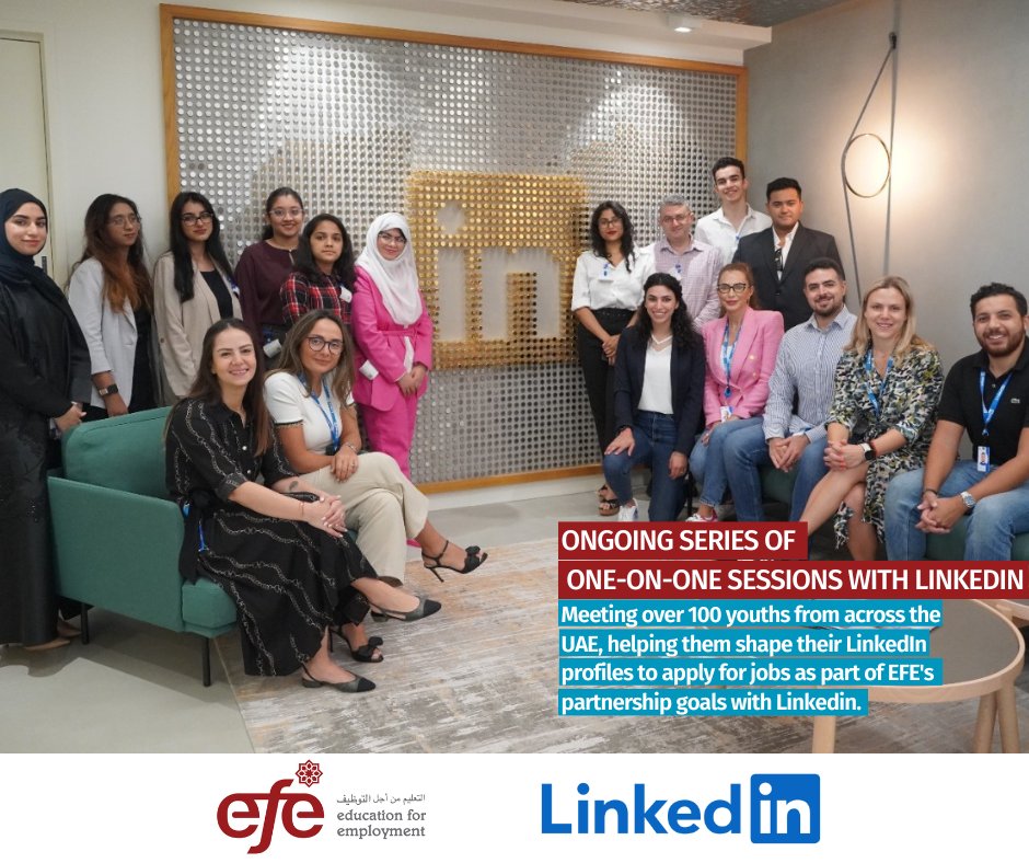 Education For Employment, in partnership with <a href="/LinkedIn/">LinkedIn</a>, is pleased to round off its’ different series of one-on-one sessions for young #youth for 2022. Learning different #skills, including but not limited to enhancing their #LinkedIn profile. #EFE