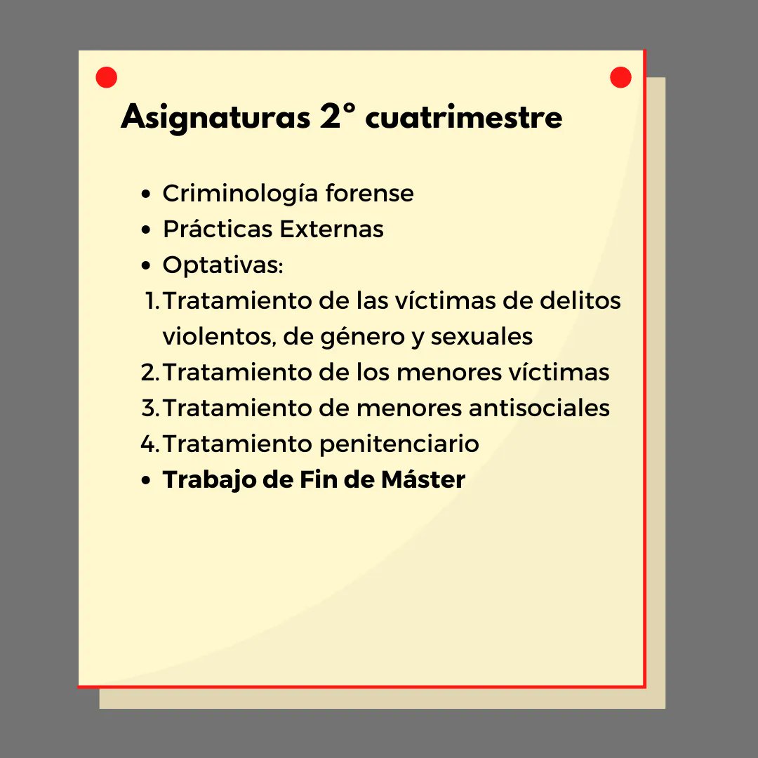 CriminaUMH's tweet photo. 👀 ¿Quieres conocer más sobre el @MICvUMH ?
Aquí te mostramos el plan de estudios 😎
No dudes en consultar el siguiente enlace para más información: https://t.co/oo2SSjSYgd
#criminaumh #estudiaumh #umh #MICV https://t.co/HzTFocJIWt