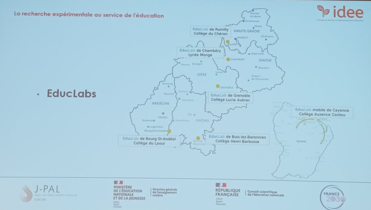 cardiedijon's tweet photo. Jerome Clerc (@ReseauInspe Grenoble) présente Le projet #Pegase et les #EducLabs (salles equipées localisées dans un établissement scolaire destinées aux enseignants de terrain). 5 existent actuellement ; 18 en tout sont prévus sur 3 ans. @IDEE_Education #ProgrammeIDEE https://t.co/KRIWozbHe6