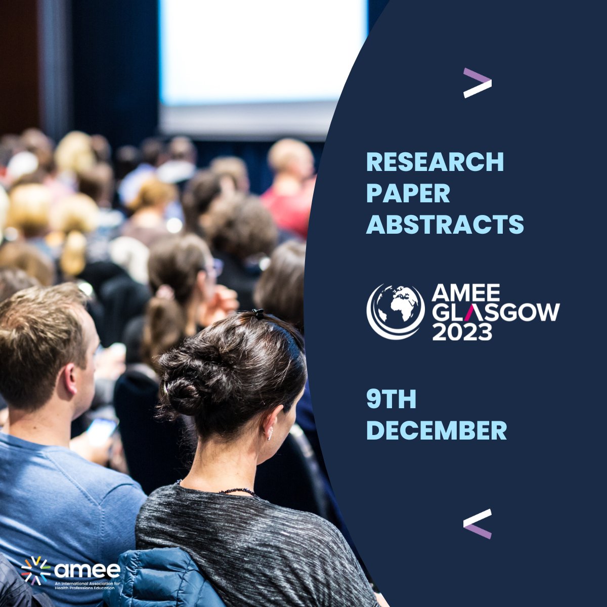 📅 Research Paper Abstract Deadline - AMEE 2023 - 9th December 📅 Submit your Research Paper abstract for consideration for a 15-minute presentation at AMEE 2023. For more information click here: ow.ly/V3La50LN8zg #AMEE2023 #GLASGOW 2023
