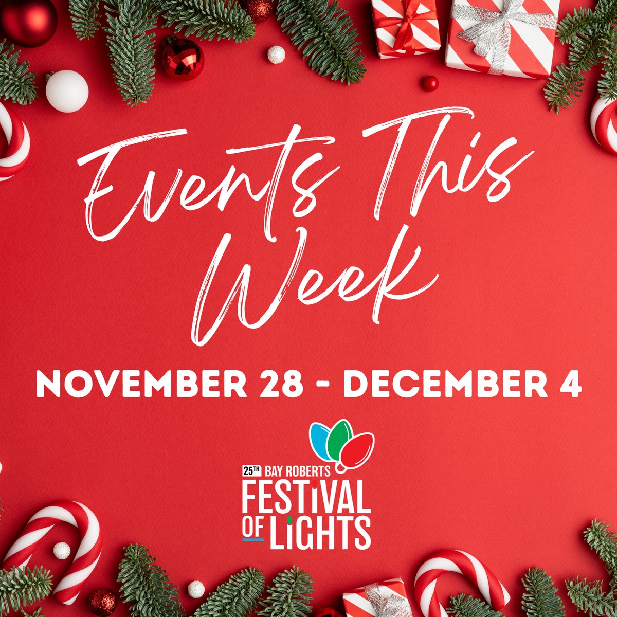 Town_BayRoberts's tweet image. Here is what’s coming up from November 28 to December 4 for the #FestivalOfLights25! 😁🎄

🔗 Full Festival schedule: bayroberts.com/25th-annual-fe…