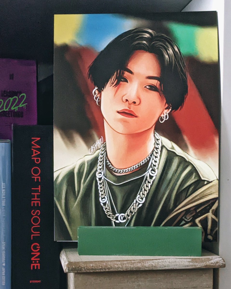 Ashqtara's tweet photo. i need to show some of casys art that found a way into my home okay? 🥺💜 https://t.co/PREaS9kNtX