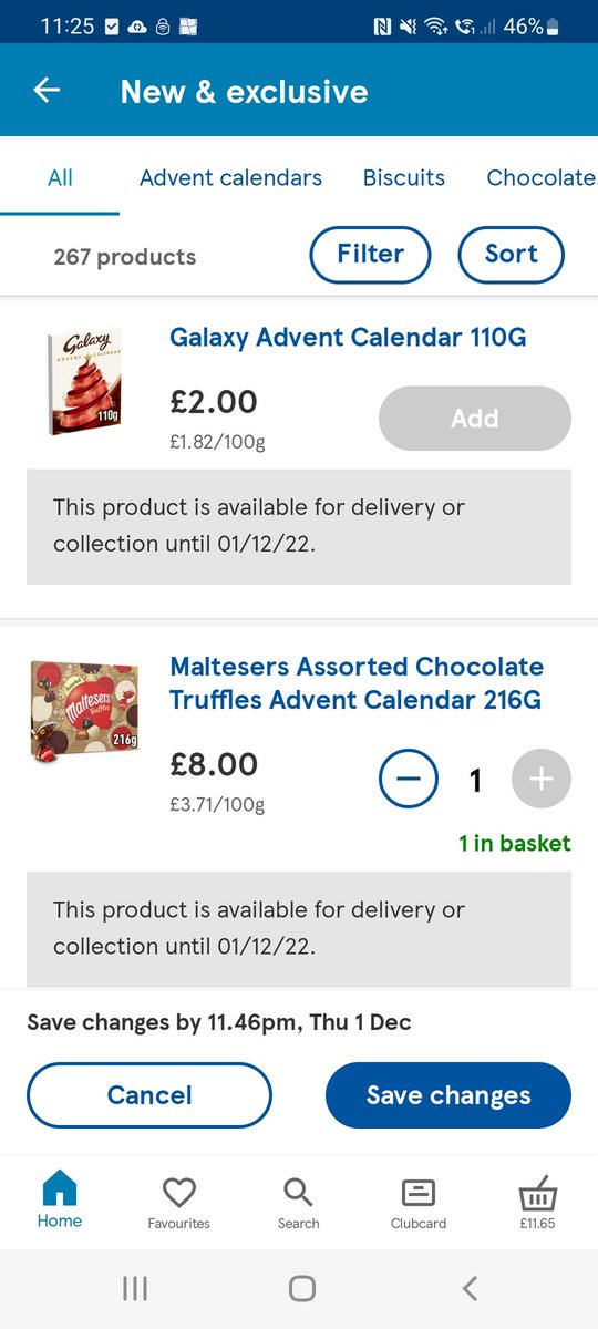 floozy666's tweet photo. @Tesco why can't I add advent calenders to my basket for delivery on 2nd December.  Add buttons greyed out 🤷🏼‍♀️ https://t.co/gh7YLjNTCr