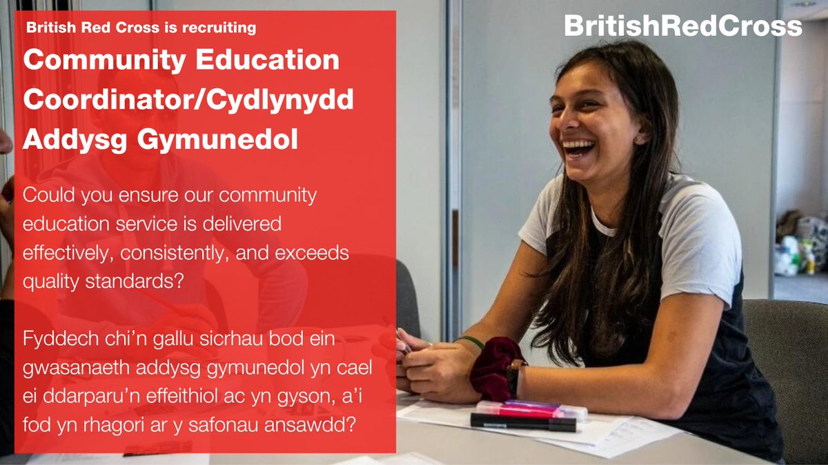We're recruiting in #Conwy. 

If you've experience in facilitated learning and management of volunteers, we'd love to hear from you: bit.ly/3UfkeEW

@JobsinNWales