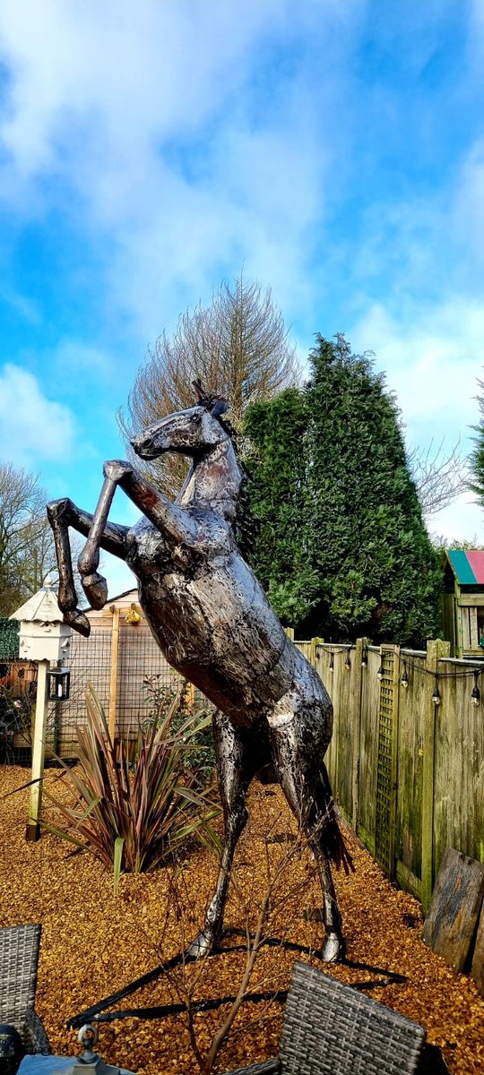 One of our most stunning pieces, the 10 foot Ferrari Horse  🐎
What do you think of this one? 👀
pangeasculptures.com/product/horse/
-
-
#pangea #pangeasculptures #showroom #ormskirk #southport #retail #giftideas #metalart #recycledart #animals #animallove #ferrari #horse #ferrarihorse