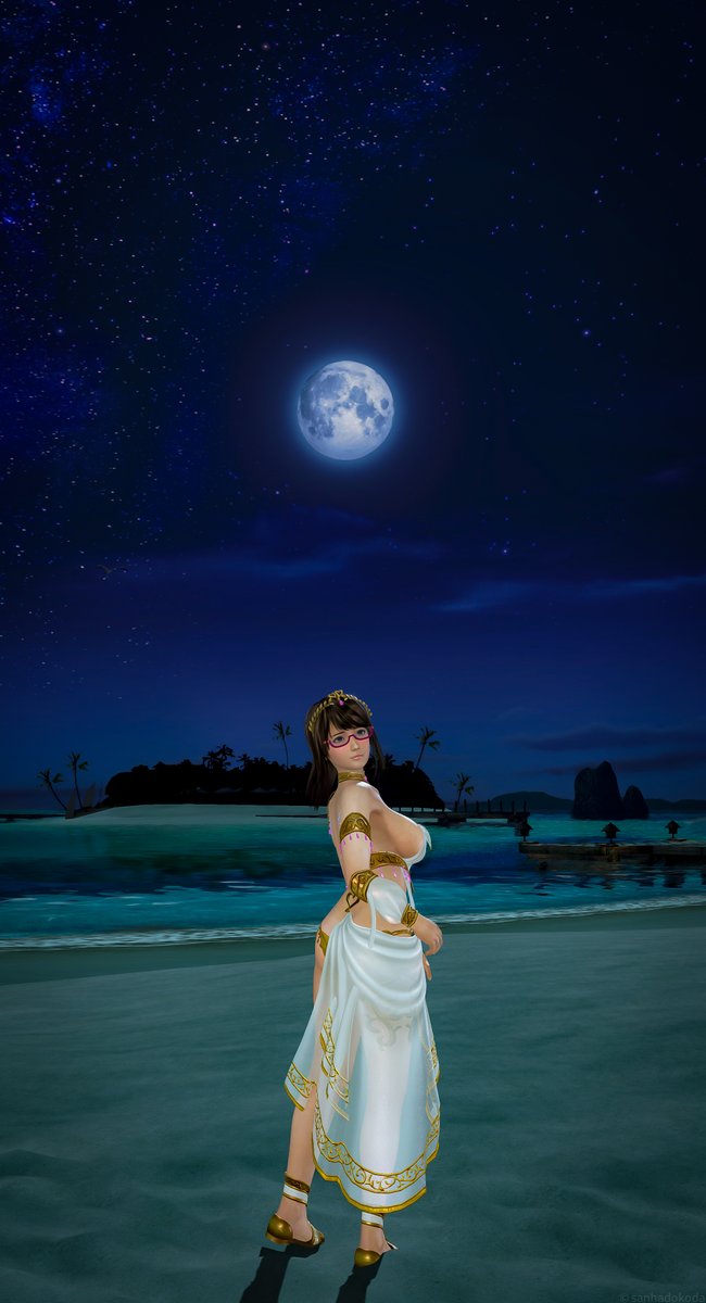 天使が舞い降りた・・・！風に撮りたかった。
持ってて良かった目閉じの表情。
もっといろんな風景で撮ってみたいなぁ～

#推しヴィーナス  #つくし #Tsukushi #DOAXVV #DOAXVV5周年