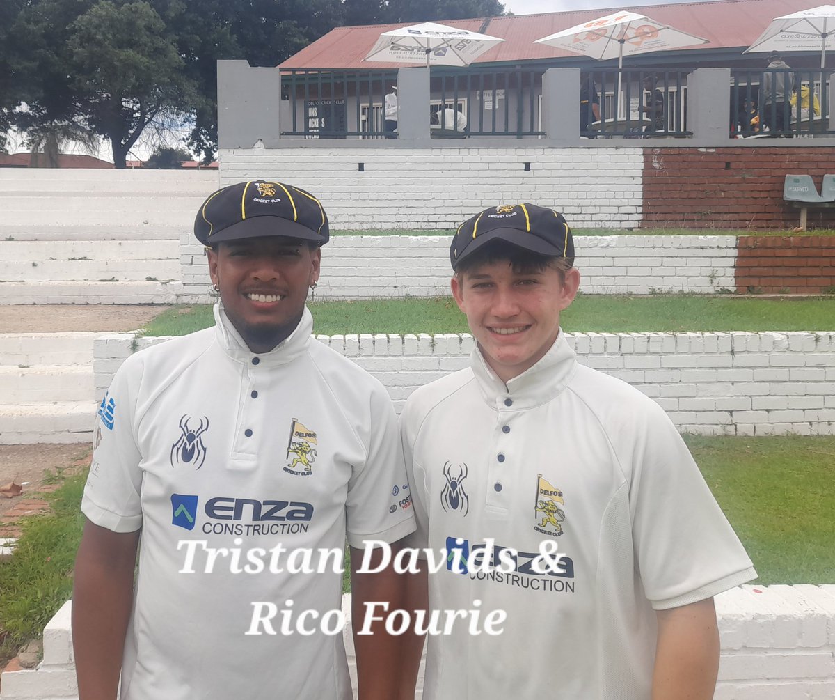 <a href="/DelfosCricket/">Delfos Cricket Club</a> Tristan Davids and Rico Fourie received their Delfos #Baggie for representing the Club in  Prem/Pres Leagues.