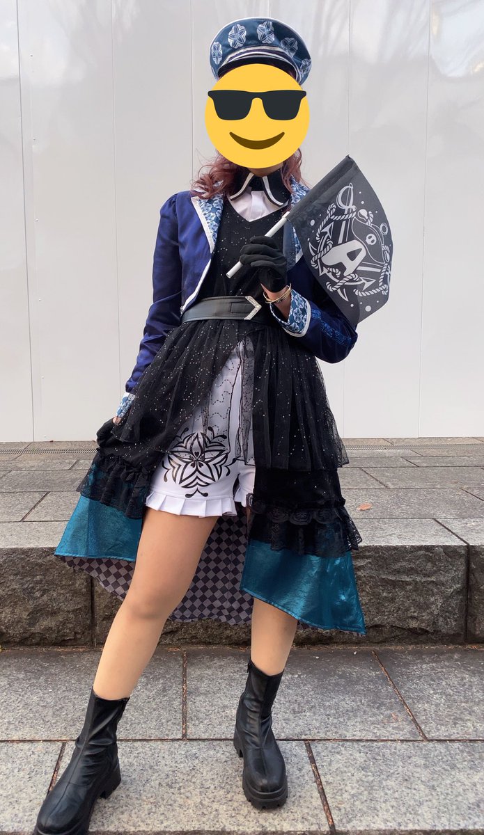 _0119happy's tweet photo. 【Aqours Pirates Desire🏴‍☠️利用記録】

　１人目
ちゃむさん(鍵アカ🔑)

　２人目
Pastelさん(@lovemagi_pastel)

　３人目？ １組目？
同志社Aqoursさん(@dlc_h_copy2)

元々イラスト用に描いた素材を、リアルで有効活用していただき非常に嬉しいです！
心よりお礼申し上げます😆
#lovelive #Aqours https://t.co/BlzK1Ra93p