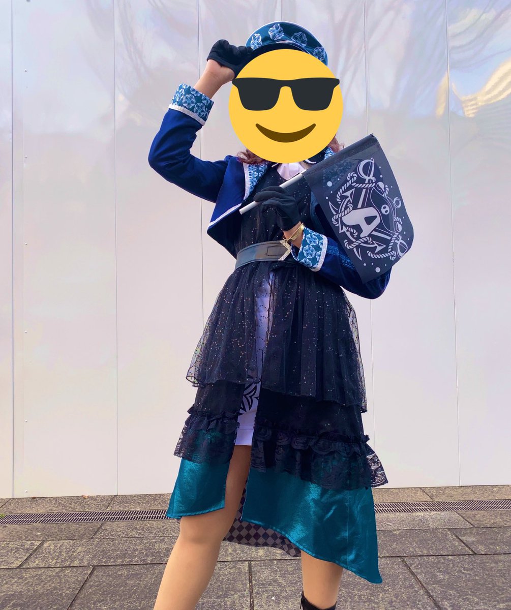 _0119happy's tweet photo. 【Aqours Pirates Desire🏴‍☠️利用記録】

　１人目
ちゃむさん(鍵アカ🔑)

　２人目
Pastelさん(@lovemagi_pastel)

　３人目？ １組目？
同志社Aqoursさん(@dlc_h_copy2)

元々イラスト用に描いた素材を、リアルで有効活用していただき非常に嬉しいです！
心よりお礼申し上げます😆
#lovelive #Aqours https://t.co/BlzK1Ra93p