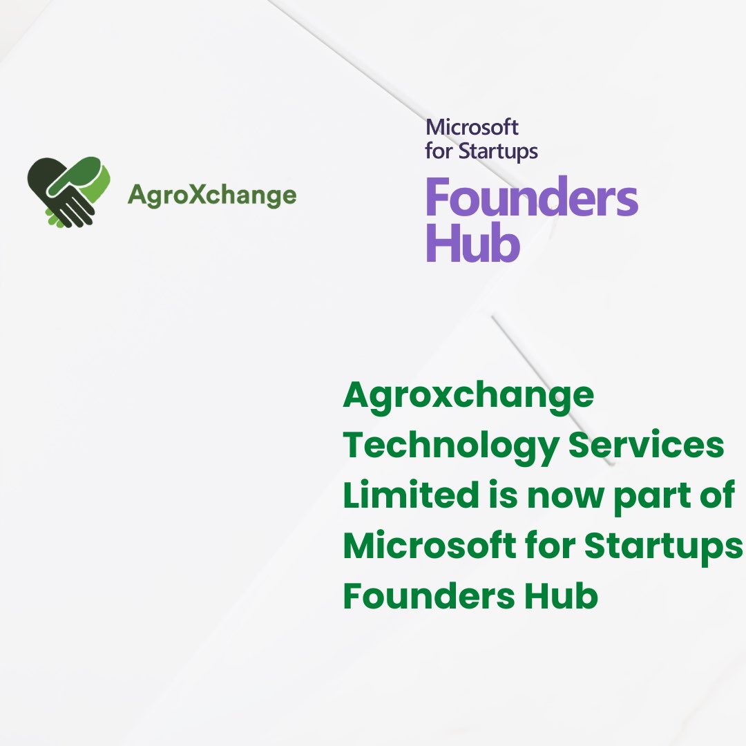 AgroXchange (@agroxchangetech) on Twitter photo Big News💃💃💃💃💃💃💃💃💃
Agroxchange Technology Services Limited @agroxchangetech is now part of Microsoft for Startups Founders Hub <a href="/msft4startups/">Microsoft for Startups</a> Big News💃💃💃💃💃💃💃💃💃
Agroxchange Technology Services Limited @agroxchangetech is now part of Microsoft for Startups Founders Hub <a href="/msft4startups/">Microsoft for Startups</a>