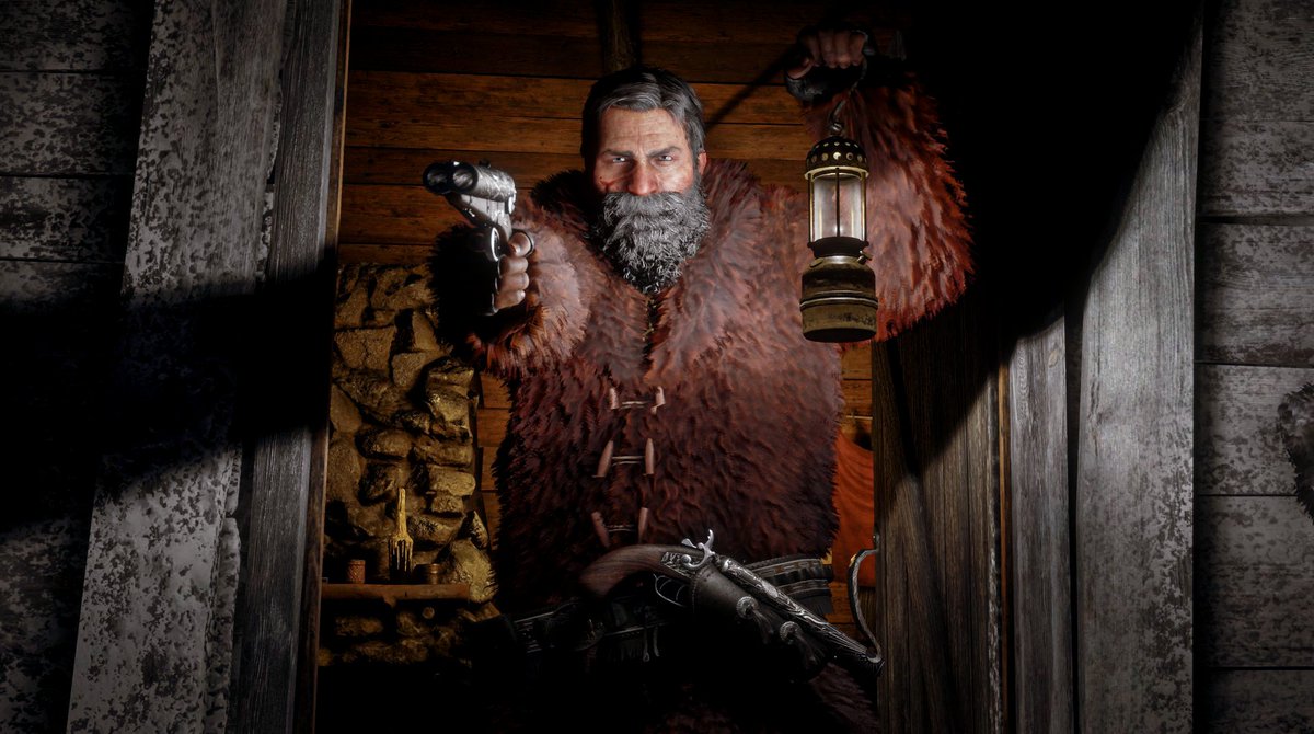 BloodLust180's tweet photo. Cheers to 4 Years of Red Dead Online. I met some amazing new friends thanks to this game. Might as well do a thread of some of my favourite photos I've taken Online. Starting with my precious bear Boris. https://t.co/GJsmNYzkEy