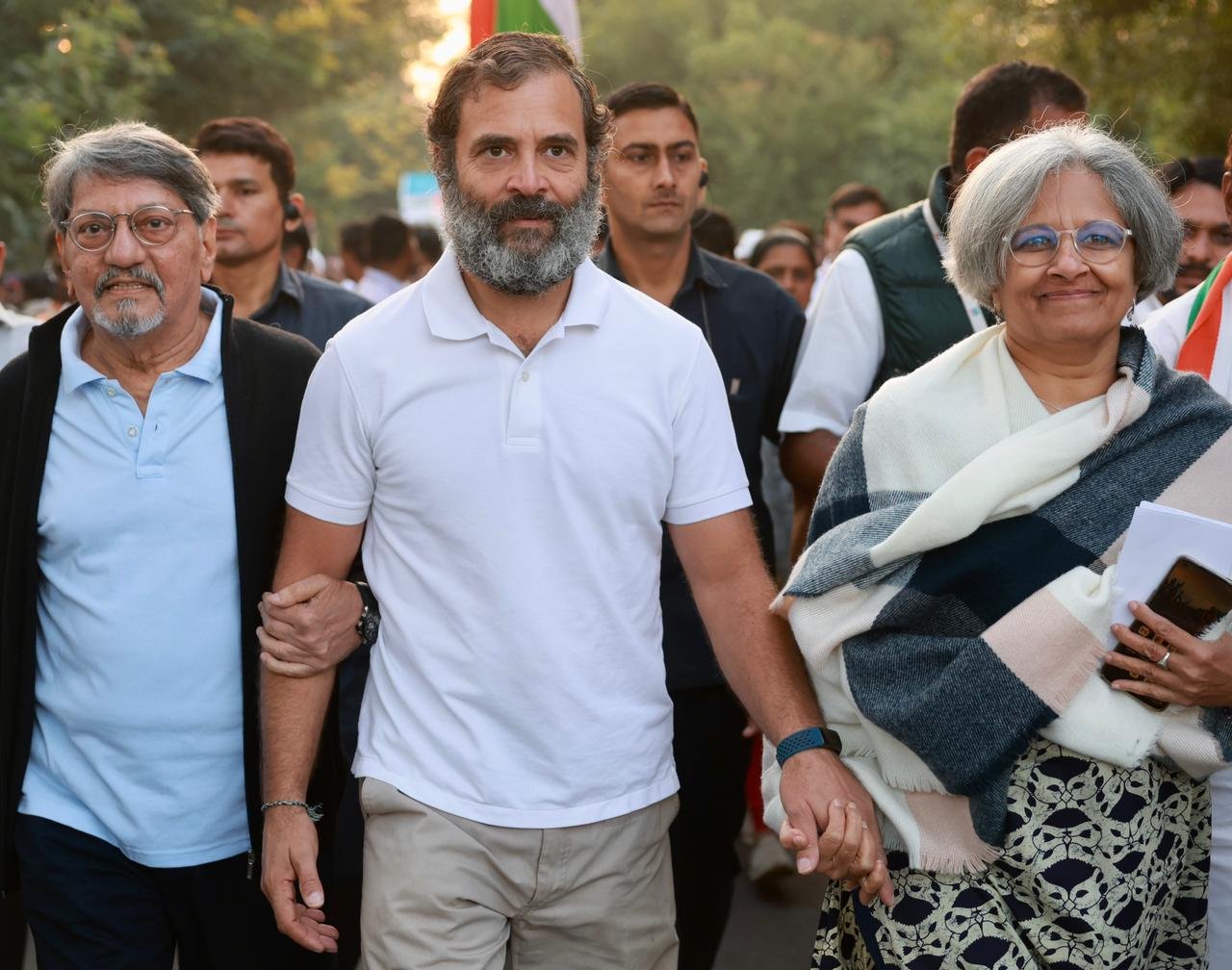 Know The Nation on X: "#THREAD Celebrities or Congress Activists? Congress  Activist No. 1: Amol Palekar Amol Palekar walks alongside RaGa in the  procession .. Neutral? Or does this seem like an