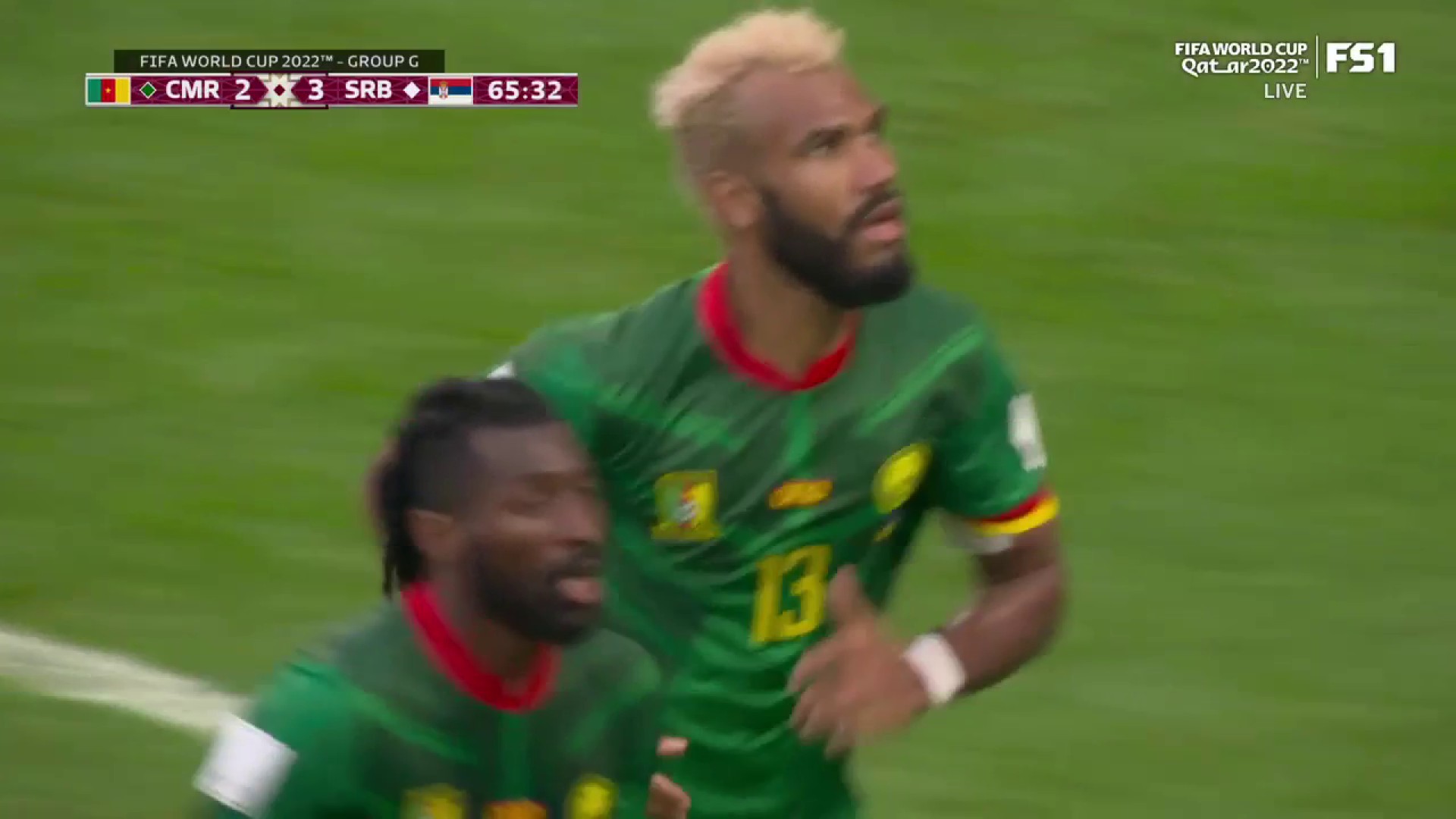 THIS GAME IS TIED 😱

Cameroon scores a third!”