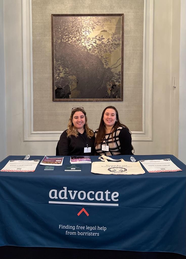 WeAreAdvocate's tweet photo. We had a great time at @TheBarCouncil's Annual Bar &amp; Young Bar Conference 2022. Thanks to everyone who came to learn more about what we do to support #accesstojustice &amp; thanks to all our panel members who came to say hello! #BarConf https://t.co/1JvpjIAiCA