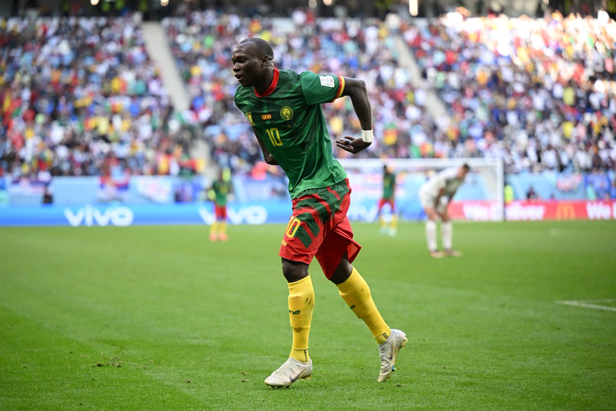 OptaJoe's tweet photo. 1 - Vincent Aboubakar has become the first substitute to both score and assist in a single World Cup game for an African nation. Emphatic. https://t.co/3Xq7TrCGz9
