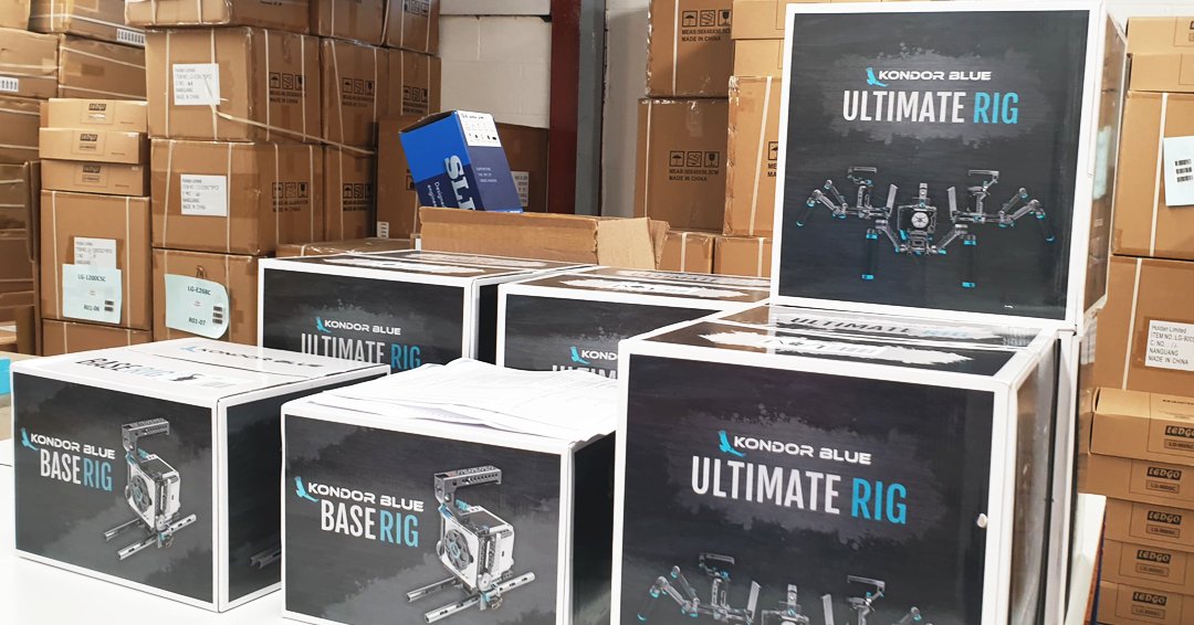 Ultimate and Base rigs from <a href="/KondorBlue/">Kondor Blue</a> are boxed and ready to ship from our Glossop office today! 📦💙

#kondorblue #rig #camerarig #rigcage #comfortable #ergonomic #natorail #cameraaccesories #holdan #photohraphy #imaging #videography #av #broadcast