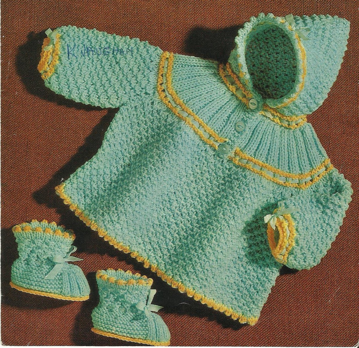 DDCrochetDesign's tweet photo. Vintage Baby knitting Pattern Matching Coat and Bootees Knitting Pattern  https://t.co/GzMbK6jBGo #knitting #knit #knittingpattern #vintage #yarn #knittingneedles #bootees #craft #hobbie #vintagewear #vintageknits #retroknit #1970s #bootie #babywear #babyknits https://t.co/J39n8LStJe