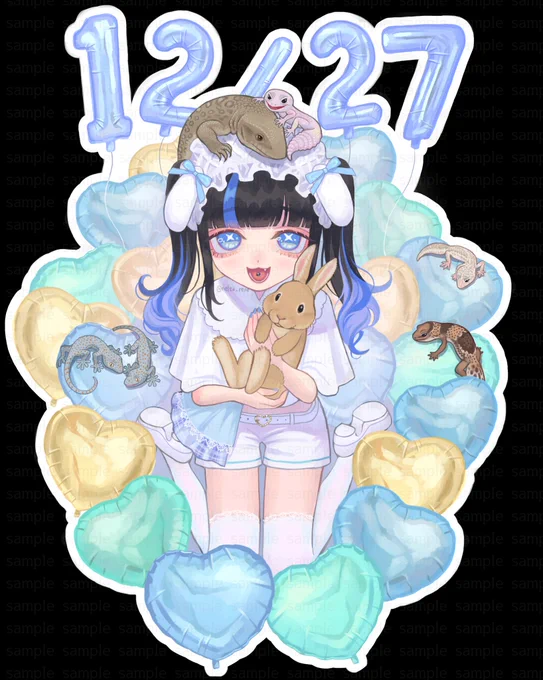 蒼唯なな様の生誕イラストを描かせていただきました!よろしくお願い致します  