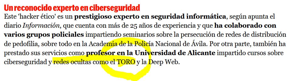 jgarciaherrero's tweet photo. El caso es de traca absoluta (detienen a un hacker ético porque su IP estaba entre las de los pederastas encausados), pero el plot-twist final, no tiene precio....
#LOLPD
https://t.co/lgwwuUM9tW https://t.co/TPiDGMtpu4