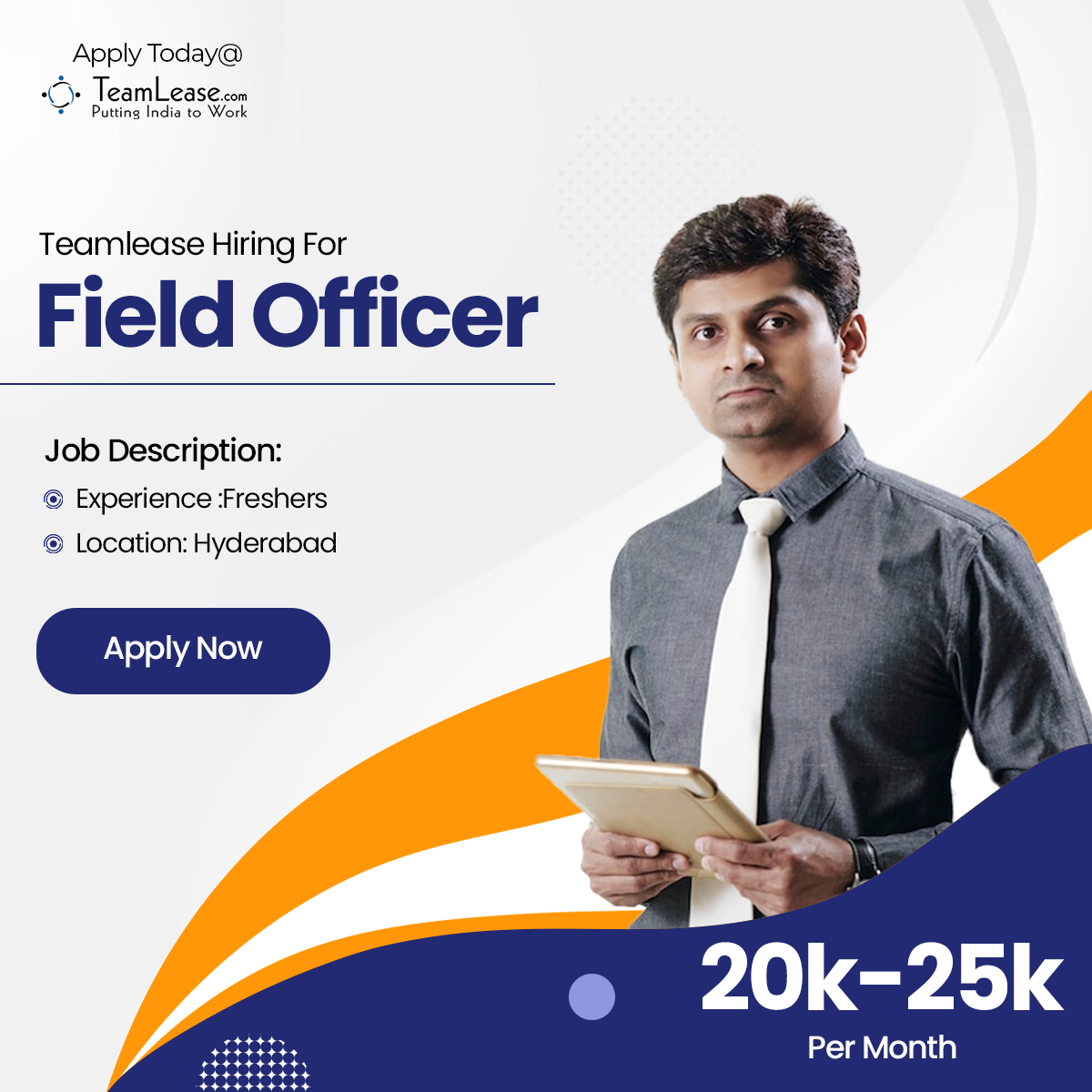 teamleasedotcom's tweet photo. Teamlease Hiring for Field Officer

Interested candidates Apply Here: https://t.co/k5NpcguXCK

#PuttingIndiaToWork #PuttingIndiaBackToWork #fieldsales #salesjob #hyderabadjob https://t.co/Bz0vMyeFIF