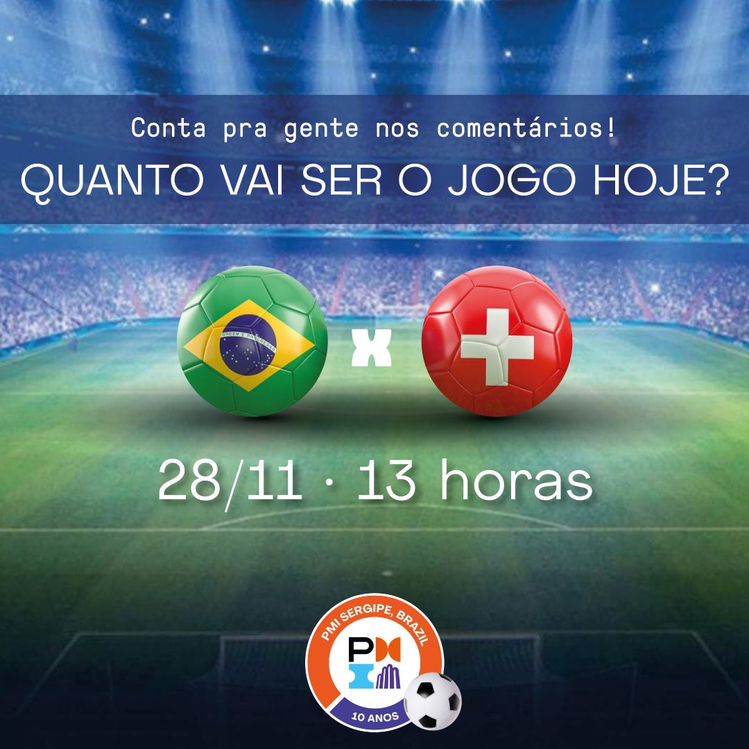 PMISergipe's tweet photo. Hoje é dia de torcer para nossa seleção!
Qual é sua aposta de resultado?
Conta para a gente nos comentários!
#CSGPL #congresso #c#PMI #scrum #agile #certificação #lideranca #gestao #sergipe #pmibrasil #copadomundo #futebol
#pmi #pmise #projetos #pmbok #pmp #project #gestão https://t.co/A459Isi2iz