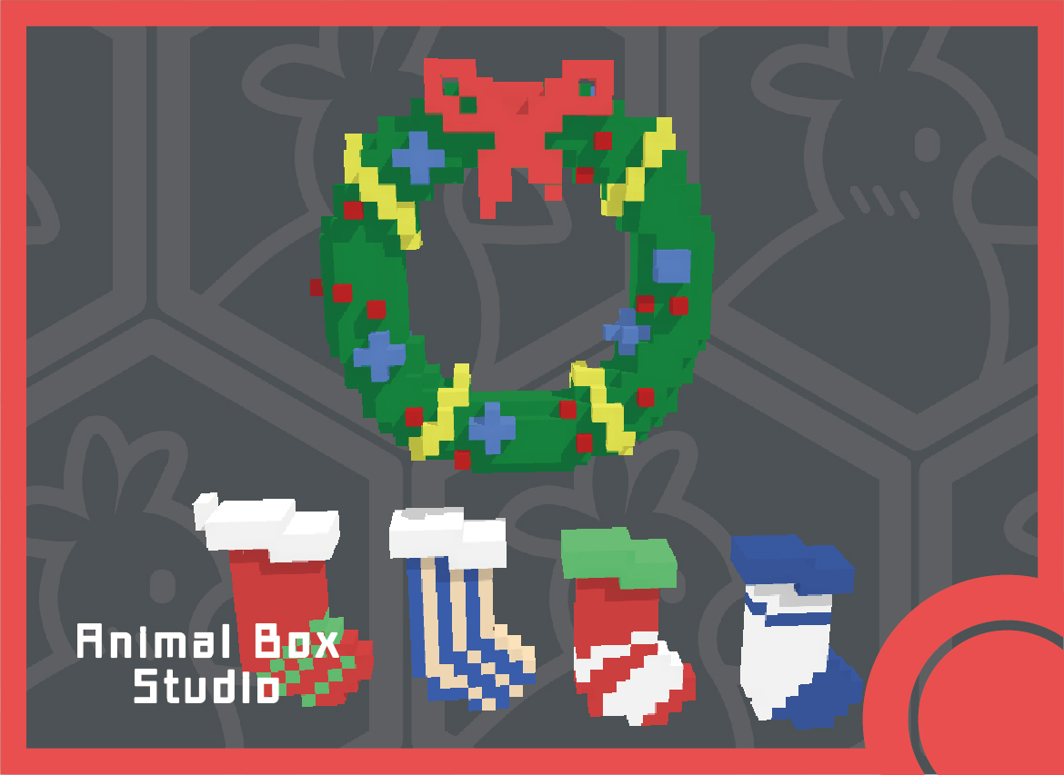 AnimalBoxStudio's tweet photo. ⭐ The Sandbox Summer 建模 - 聖誕花圈 &amp; 襪組 ⭐
Modeling / Christmas wreath &amp; socks
👌 歡迎分享 / Feel free to share this 😊
#AnimalBoxStudio #NFT #VoxEdit #SandBox #modeling #3D #Metaverse #winter #Christmas https://t.co/I0mCdE1n25