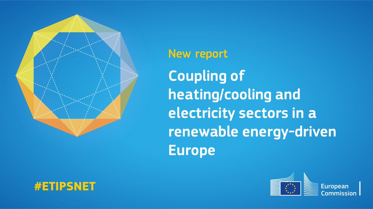 The report 📄 "Coupling of heating/cooling and electricity ⚡️ sectors in a #renewableenergy-driven Europe" has just been published. 

It is a collaborative work between #ETIPSNET and <a href="/EtipRhc/">RHC ETIP • ETIP on Renewable Heating & Cooling</a> ➡️ europa.eu/!JPgqv7 #heatingandcooling