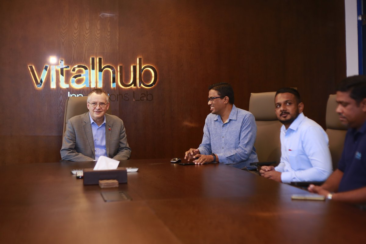 vitalhublk's tweet photo. It was our pleasure to host our special guests Daniel Bood High Commissioner / Counselor - Political and Trade &amp; Abdul Majeed Senior Trade Officer from @CanHCSriLanka during a visit to our office last week. 

#VitalHub #vhil #CanadaSriLanka https://t.co/vKbHSGFtce