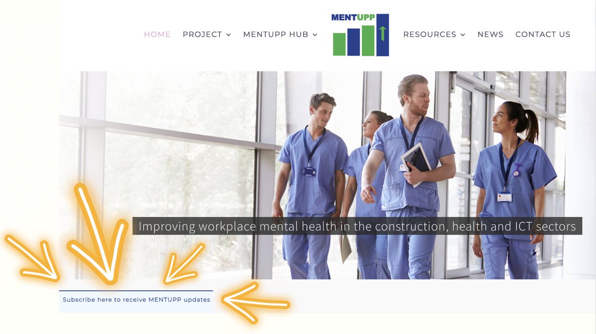 Stay up to date with latest news, events and early results about the implementation of our multilevel intervention to promote #mentalhealth in the workplace! Subscribe to the <a href="/eu_mentupp/">MENTUPP</a> newsletter on the website: mentuppproject.eu
#mentalhealthatwork #MentalHealthMatters