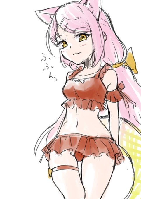 ちなみに結局本編で出す機会はなかったが少女体ミルミリエの水着はこれ 