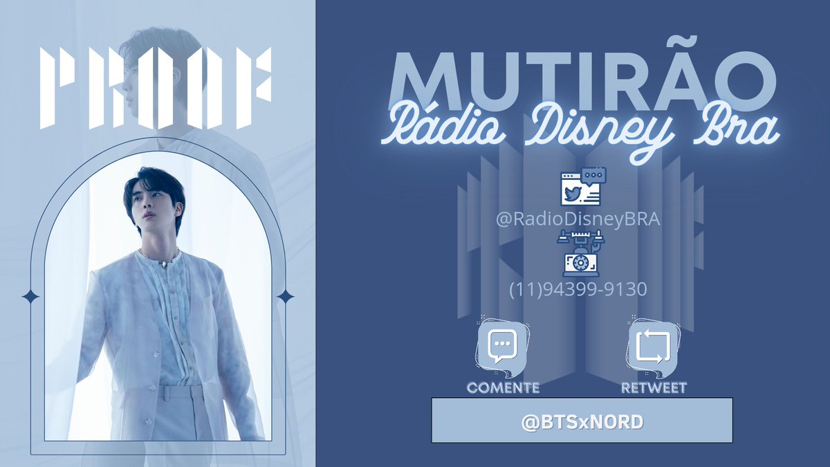 [📻]#YetToCome na Rádio Disney

Bom diaa, raios de sol. Como estão, acordaram bem?

💬 100 Comentários
🔁 15 Rt's

Bom dia, <a href="/RadioDisneyBRA/">Rádio Disney Brasil</a>. Seria maravilhoso começar a semana ouvindo 'Yet To Come' do <a href="/BTS_twt/">방탄소년단</a> na programação, toca ela por favor?! Agradeço ❤ #PediuTocouRD

~Mochi