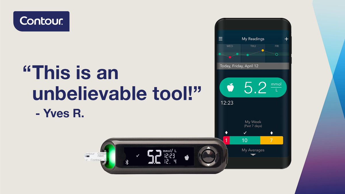 By challenging himself to get out his comfort zone, Yves was able to take control of his T2 #diabetes. Follow his journey as he implements new habits with the help of CONTOUR®NEXT ONE and CONTOUR®Diabetes App.
#glucosemonitoring #powerofsmall
ow.ly/YW5k50LaJ3L