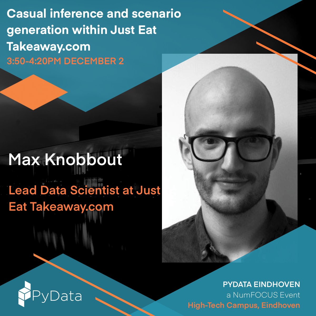 PydataEindhoven's tweet photo. 📢 It is our great pleasure to introduce Max Knobbout, our speaker for PyData Eindhoven 2022!
Get your tickets now to secure your spot at the event!
They are selling out fast!
https://t.co/odTUVXpWxP
#pydata #pydataeindhoven #datascience #speaker https://t.co/iXS6J3B9A7