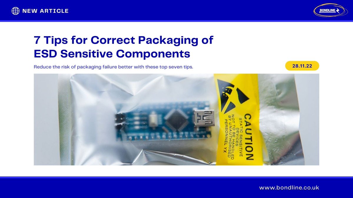 bondlineelectro's tweet image. NEW ARTICLE | 7 Tips for Correct Packaging of ESD Sensitive Components

🖥 bondline.co.uk/blog/7-tips-fo…

#BondlineElectronics #ESDPackaging #Components