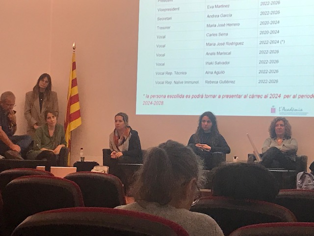 Inmunocanruti's tweet photo. #Immunologia #Canruti #HUTP continuem representant a la immunologia en la @SCImmunologia: @Eva_M_C: vicepresidenta; Andrea García: nova secretària de la Junta Directiva de la @SCImmunologia i @alsosab renova el càrrec de vocal de les Jornades de tècnics de la @SCImmunologia https://t.co/voWMXs9oXH