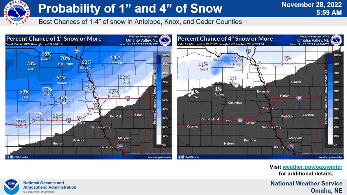 NWS Omaha on Twitter "Hot off the press! Here's the latest on Tuesday