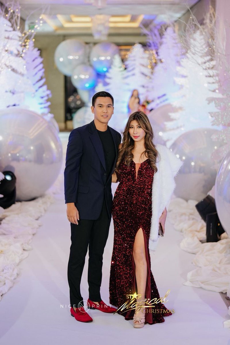LOOK: Kiara Takahashi (<a href="/_kiatakahashi/">Kiara Takahashi</a>) and Gino Roque (<a href="/iamginoroqueiv/">Gino Roque IV (personal account)</a>) at the #StarMagicalChristmas!✨