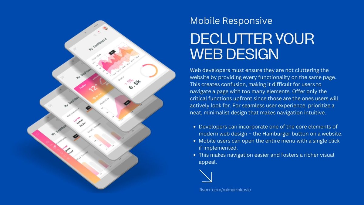 MiodragFiverr's tweet photo. #Responsive #Website #Design - Declutter your Web Design 
Contact: https://t.co/WNDgdSyai5

#html #Javascript #coding #joomla #NodeJs #webdevelopment #Mobile #WordPress #freelancer #websitedesign #web #webdeveloper #webdev #CSS #Fiverr #Webdesign #React #SEO #mobileFriendly https://t.co/jRnY3HHe5b