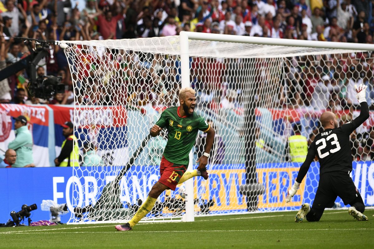 FCBayernEN's tweet photo. Congratulations on your first World Cup goal, Choupo! 🔥

#MiaSanMia #CAMSRB https://t.co/CTbyjk17yi