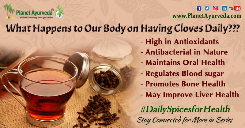 PlanetAyurveda4's tweet photo. What Happens to Our Body on Having Cloves Daily???
#Cloves #Clove #ClovesBenefits #BenefitsOfCloves #ClovesHealthBenefits #DailySpicesForHealth #SpicesForHealth #Health #Antioxidants #Antibacterial #OralHealth #BloodPressure #BoneHealth #LiverHealth #PlanetAyurveda #AyurvedicHerb https://t.co/pKRF4l7Qhx