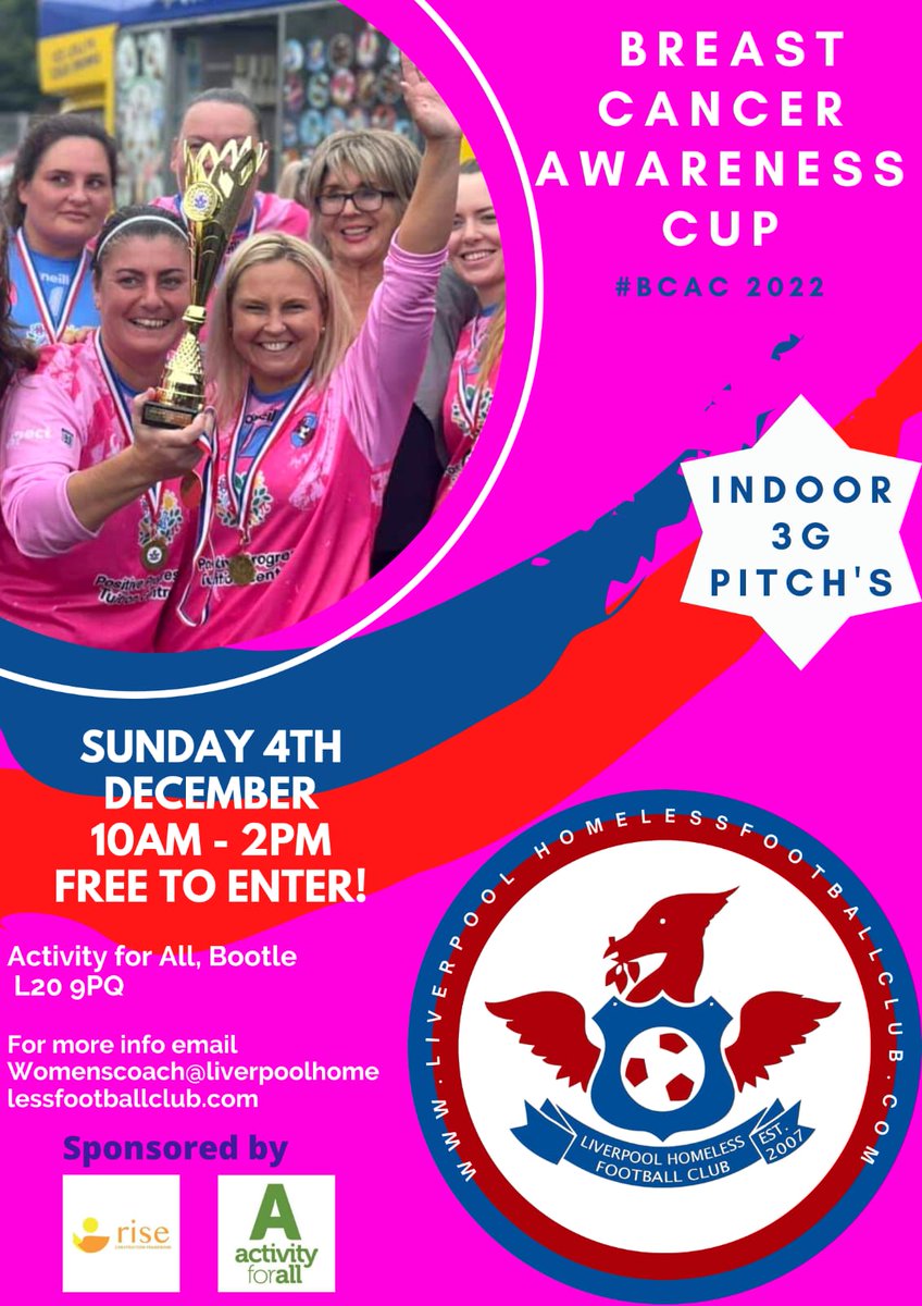 A massive thank you to @CarpentersGroup for sponsoring the cups and medals for our Breast Cancer Awareness Cup. #morethanjustfootball #everywomanmatters