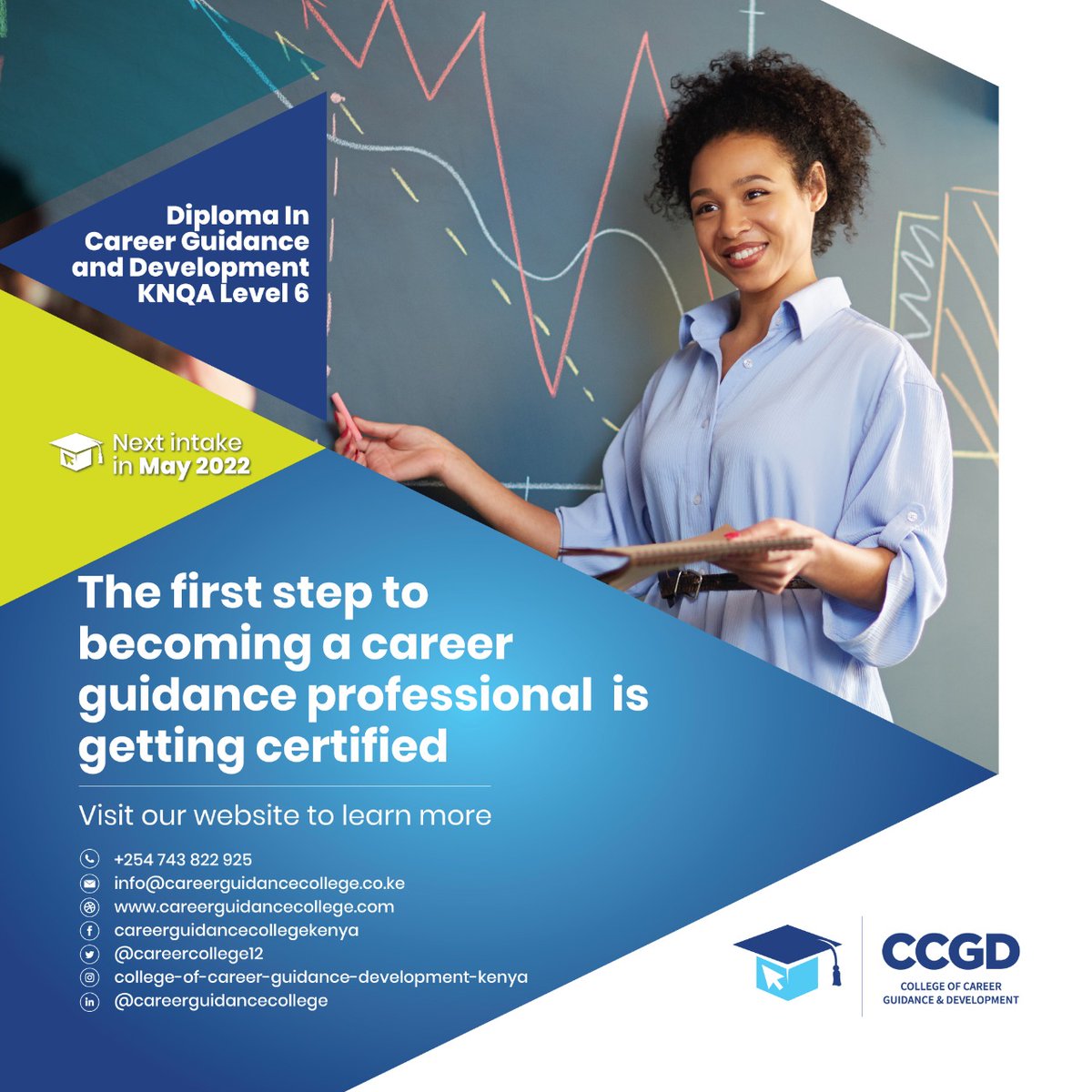 The first step to becoming a career guidance professional is getting certified. Enroll now for our next intake in January. Learn more at: careerguidancecollege.com/plomap.php 
Reach us on: +254 743 822 925
Email: info@careerguidancecollege.co.ke
To Enroll, Visit: portal.careerguidancecollege.com