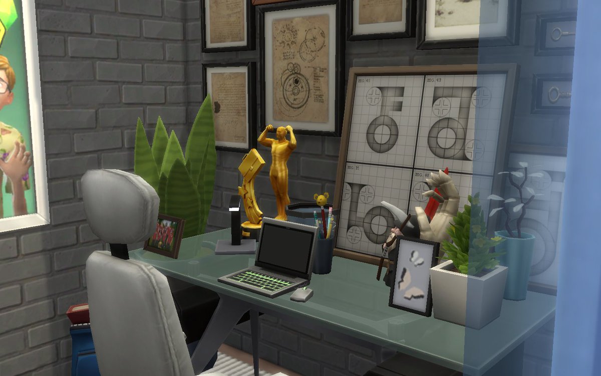 MrBSims091's tweet photo. Day 1 of the @sims4ideas #decbuild22 challenge, got in slightly early because I'm away for work :) Base Game Modern office/study. #thesims #thesims4 #ts4 #sims4builds #ShowUsYourBuilds #sims4basegame @thesims #simschallengebuild https://t.co/43ZI9Fx0gs