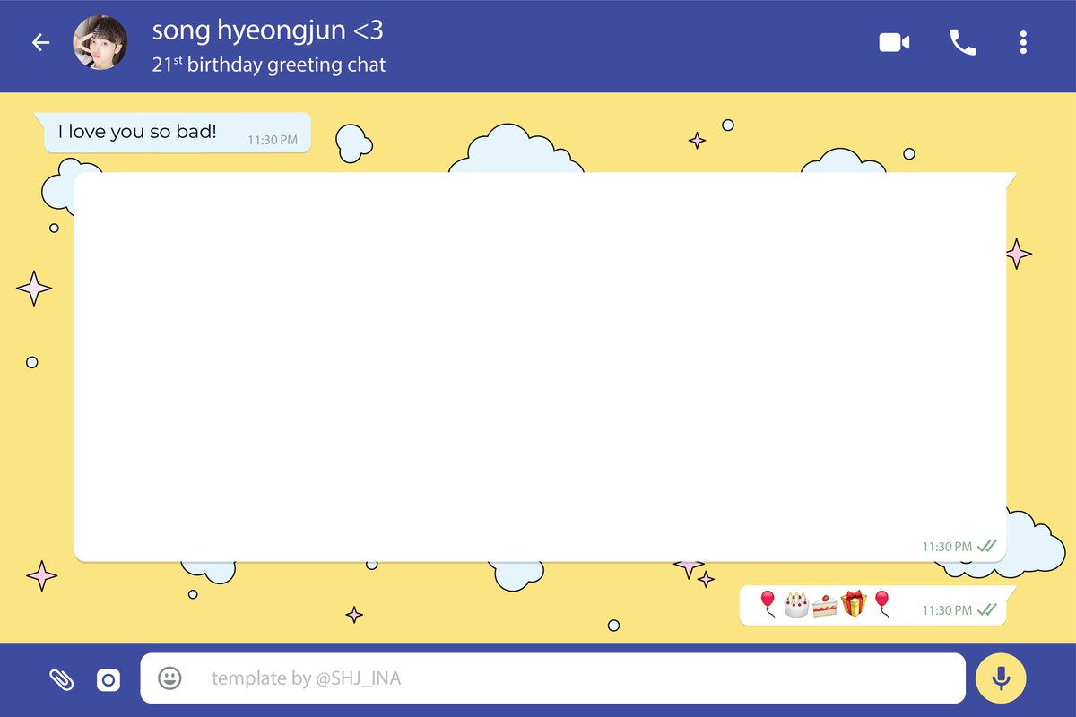 SHJ_INA's tweet photo. Let's chat with #Hyeongjun! 💬

How to join?
1. Write your message to HJ in the chatroom 
2. Free to add photos/anything about  HJ
3. Use HT from @.CRAVITY_STRM (will be announced tomorrow night)
4. Tag @CRAVITYstarship @CRAVITY_twt 
5. Tweet it on 29 Nov, at 10PM KST (8PM WIB) https://t.co/2SYTjlj3Ev
