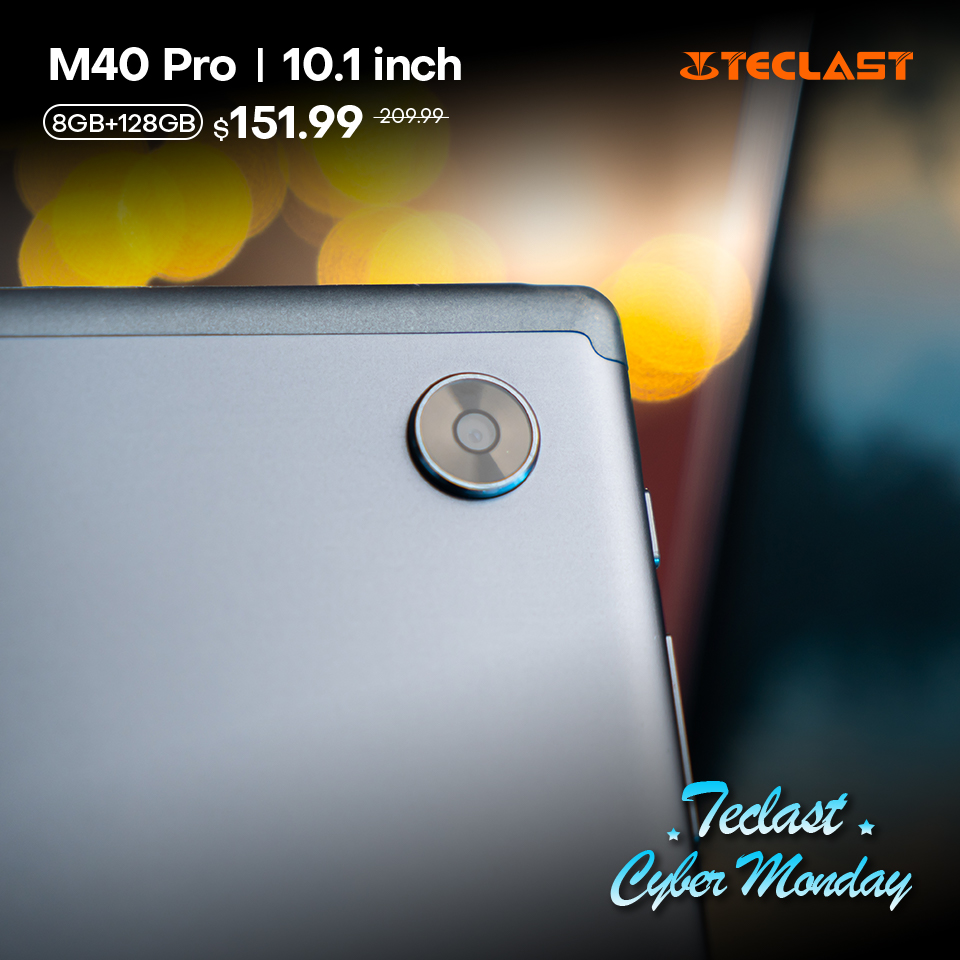 TeclastOfficial's tweet photo. Be a dark horse! ($151.99)🤑
#TeclastCyberMonday is here! Another Top Deal is #M40Pro.🖤 Unbox your smart life with a 10.1-inch display and 8+128 storage. Grab it now!
🛍️Shop on Amazon: https://t.co/80Kv6NVsUY
🛍️Shop on AliExpress: https://t.co/mw5ISpT4TS https://t.co/LOKQibB2en