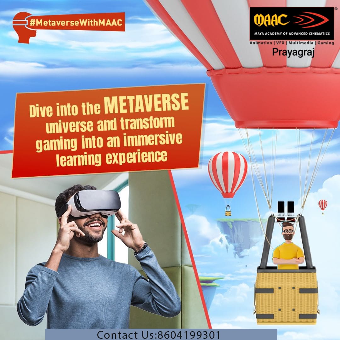 MaacPrayagraj's tweet photo. Advanced Program in #immersive #design is a #careeroriented #course that is exclusively designed for those who want to make a career in #augmentedreality #virtualreality #metaverse #technologies.
#virtual #virtualrealityworld #gamedesigninstitute #metaverse #careercoursesatMAAC https://t.co/MVJEGbpSSY