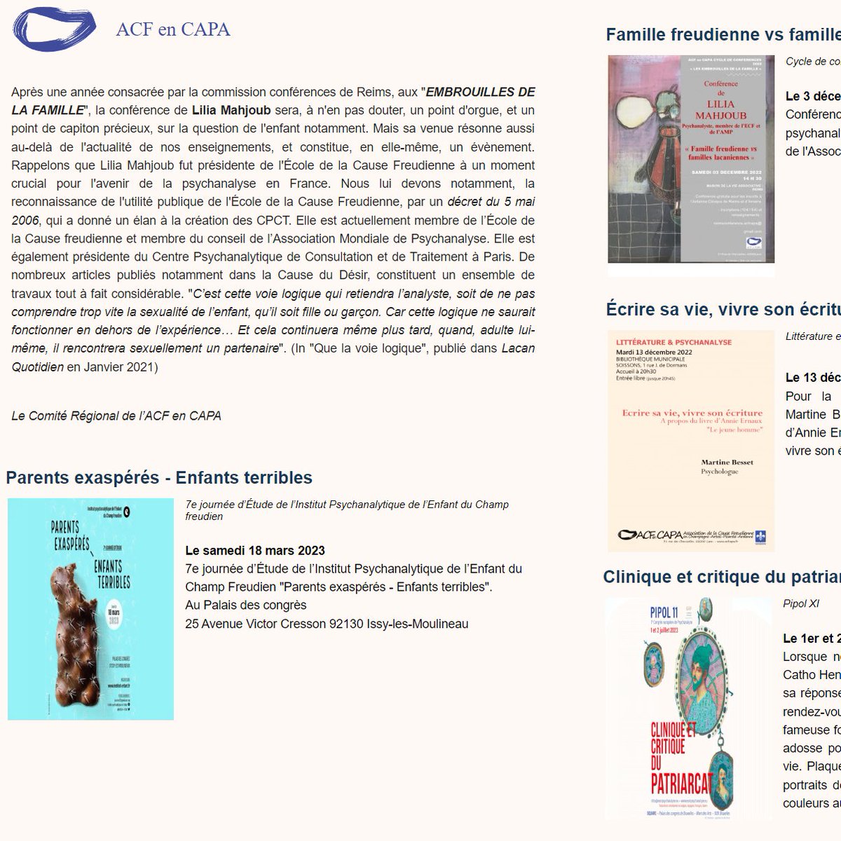 acf_capa's tweet photo. 📬La Newsletter de #ACFCAPA est là !
Pour s'y abonner et retrouver tous les événements et rencontres régionales et au-delà, RDV sur le site de l'ACF en CAPA👇
https://t.co/MJXQpyDkLb https://t.co/z39GiMZPL6