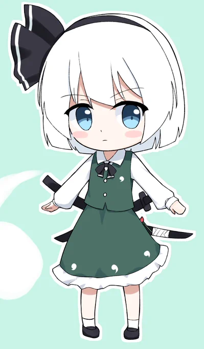アイコンを描きました#東方 #東方project #魂魄妖夢#新しいプロフィール画像 