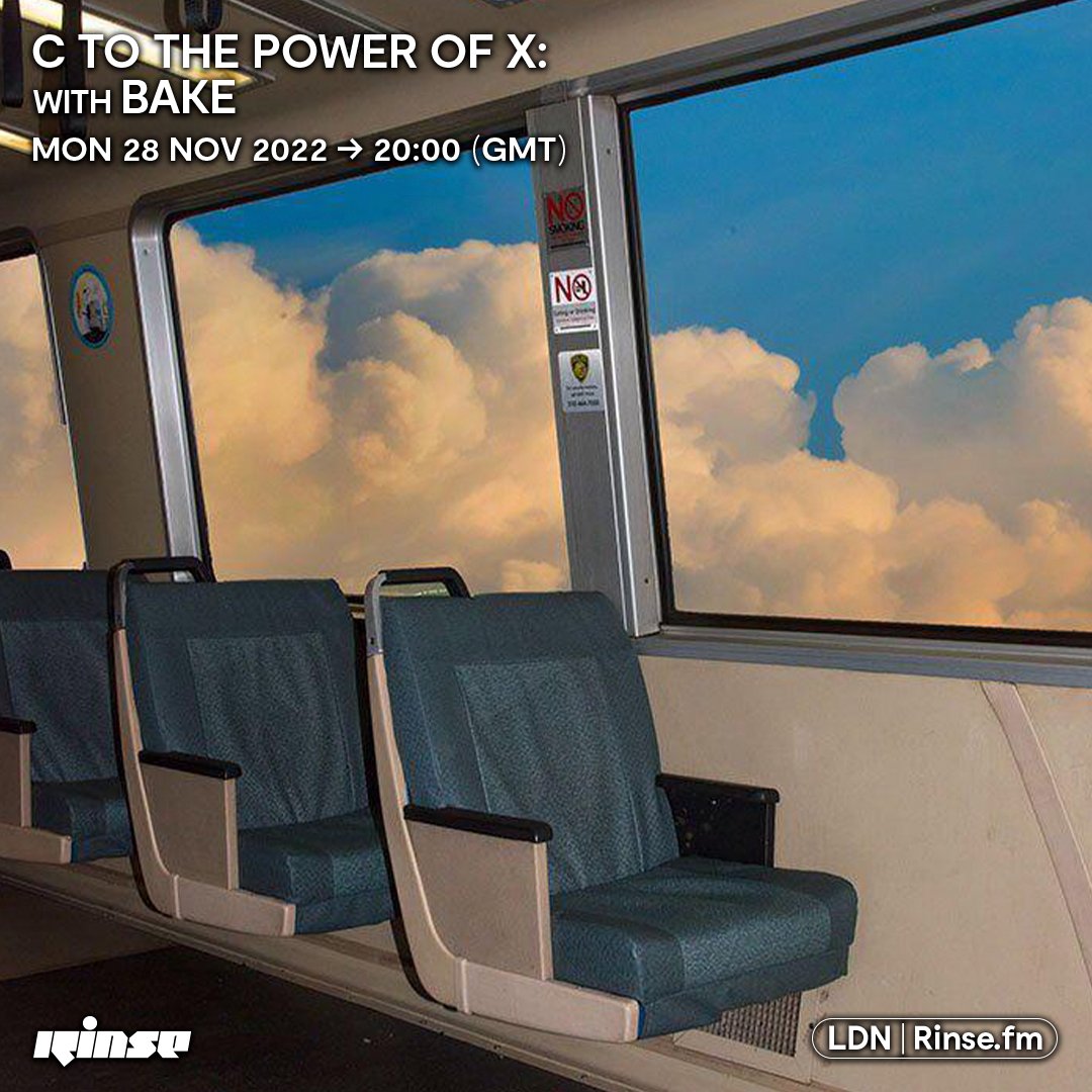 RinseFM's tweet photo. Taking over from 8PM it's #CtothePowerofX with @BAKEGLA on https://t.co/6hLtrMg0Aq + 106.8FM
#RinseFM https://t.co/v033XA3usS